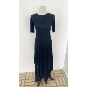 Raquel Allegra Short Sleeve Dress Black